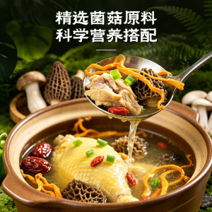 福乐门羊肚菌菌汤包3包*40g