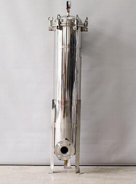 不锈钢2号袋袋式过滤器污水河水处理前置保安过滤器 大通量过滤器