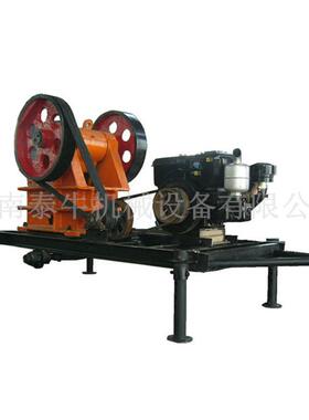 新品实验室小型鄂式破石机粗碎鄂破机石英石砂石骨料鄂破移动车