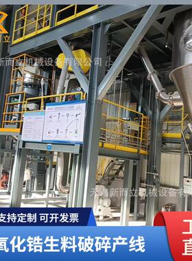 氧化锆破碎筛分系统 破碎筛网超细粉碎一体设备 无金属污染 自动