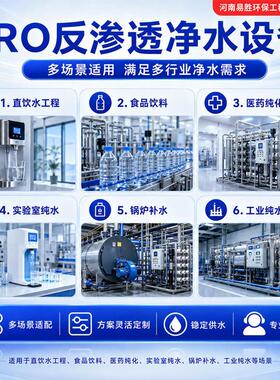 工业反渗透水处理设备软化水纯水过滤器自来水井水去泥沙去黄净化