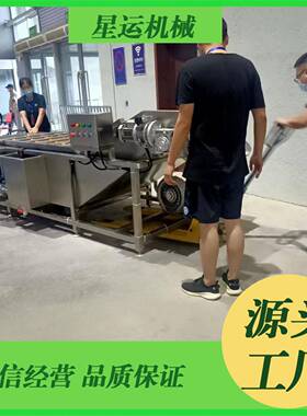 全自动棉花蚕丝气泡清洗机果蔬气泡清洗机预制菜加工清洗设备厂家