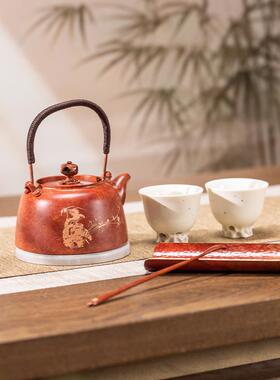 朱秉仁铜制祥龙吉祥茶礼品套装茶道功夫茶具茶壶日常礼品茶具