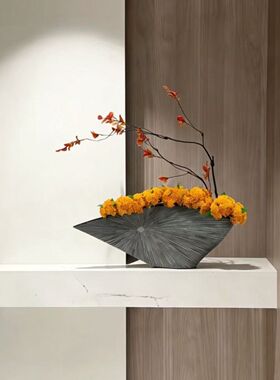 网红北欧轻奢台面花瓶花艺摆件装饰品酒店客厅电视柜艺术摆件现代