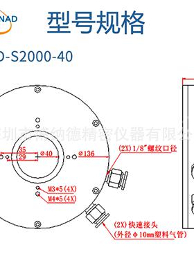 深圳BONAD激光功率计BND-S2000-40水冷能量计传感器探头平替进口