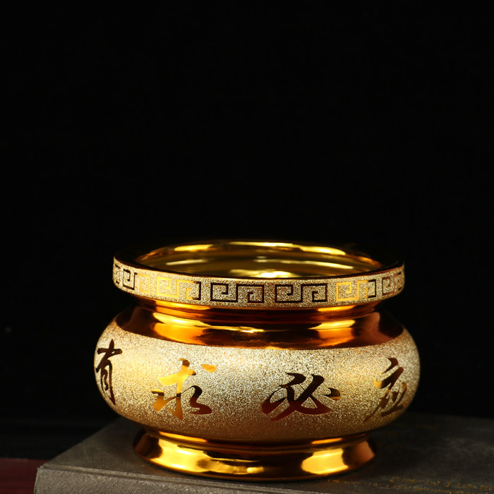 香炉家用室内陶瓷烧香炉香薰插香仙家香炉上供沙金供佛小香碗,淘宝优惠券,粉丝福利购,淘宝优惠卷