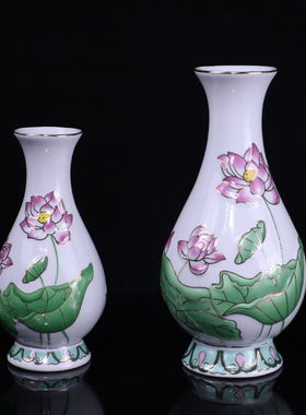 浮雕陶瓷观音摆件佛前净水瓶