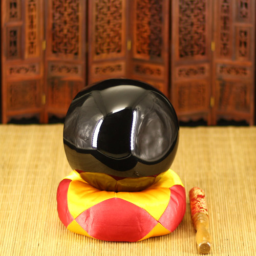 包邮 用品4-20寸铜磬 引磬 铜庆  钵盂法器纯黑色铜庆 佛具 - 图2