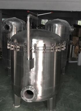 厂家直销不锈钢304袋式过滤器大流量摇臂法兰快装吊环袋式过滤