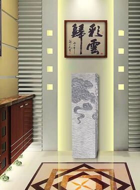 梦古祥云柱金色中式落地展示柱茶室玄关装饰新庭院客厅复古大摆件