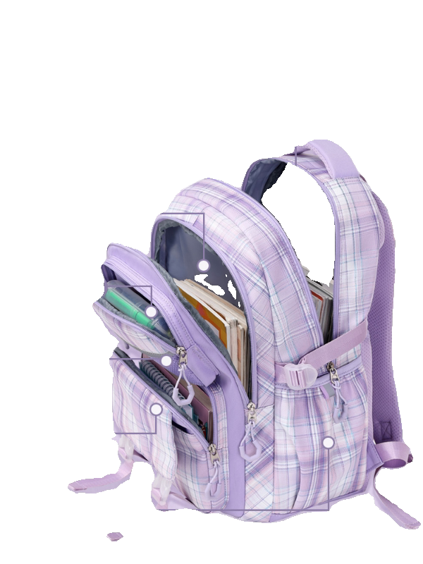 法国Nit Zana蛋仔派对书包女新款减负护脊儿童小学生女生双肩包男