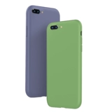 Apple, силиконовый iPhone 8, однотонный чехол для телефона, 8plus, защита при падении, iphone, популярно в интернете