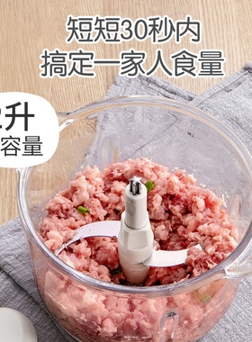 小熊绞肉机家用电动不锈钢多功能小型搅拌绞馅剁辣椒碎菜打肉蒜泥