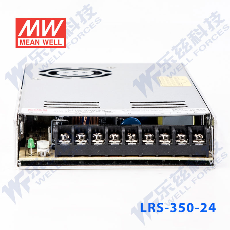 LRS-350-24台湾明纬350W24V开关电源14.6A直流稳压LED灯