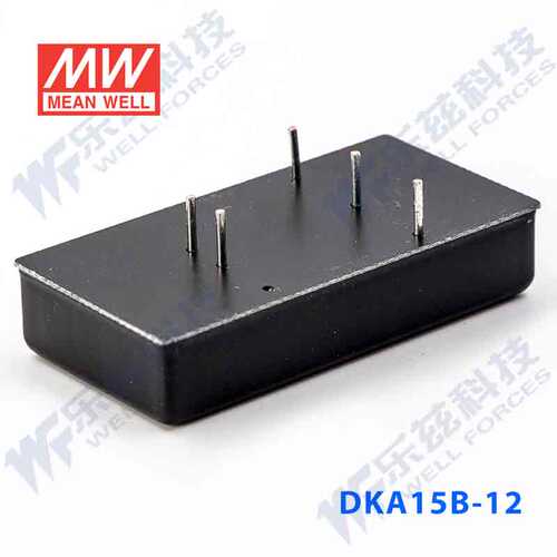 明纬24V变+-12V电源15W DKA15B-12 18-36V转±12V±0.625A DD输出 - 图2