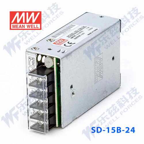 明纬24V变24V电源15W SD-15B-24 DC-DC转换2:1宽输入国际安规认证 - 图2