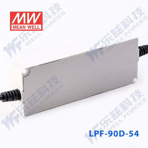 LPF-90D-54台湾明纬90W54V防水LED调光电源1.67A照明显示屏PFC - 图3