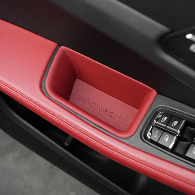 Porsche original color central handrail storage box