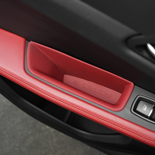 Porsche original color central handrail storage box