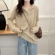 Spring and Autumn Plus Size Women's Hooded Pullover Soft Lace Bottoming Shirt