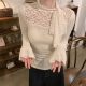 ເສື້ອຍືດແຂນຍາວຂອງແມ່ຍິງ Plus size ເສື້ອຍືດແຂນຍາວ 2026 ພາກຮຽນ spring, ດູໃບໄມ້ລົ່ນແລະລະດູຫນາວໄຂມັນ mm apricot bottoming ເສື້ອເທິງ
