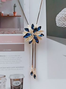 长款百搭简约钛钢毛衣链