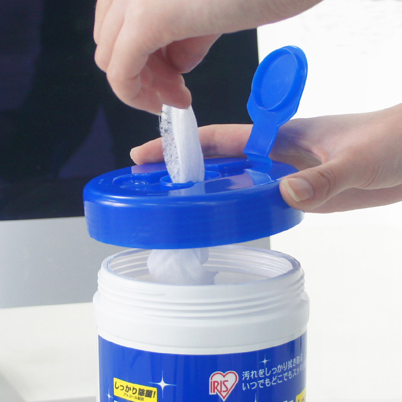 日本爱丽思酒精100抽除菌湿纸巾 霖港家居湿巾