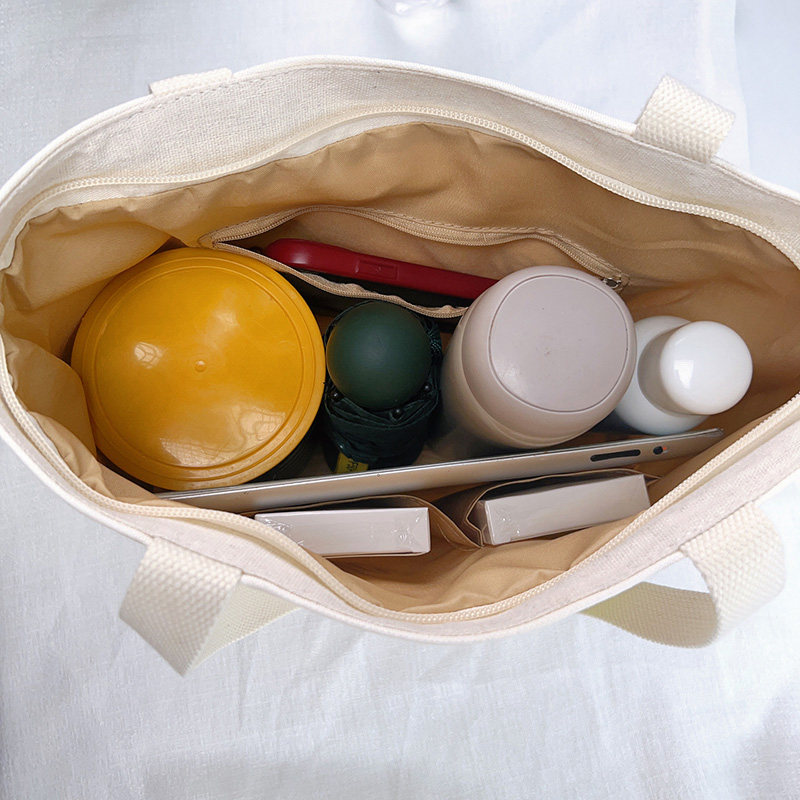 简约时尚帆布包女单肩手提大容量妈咪包学生补习托特包上班通勤包,淘宝优惠券,粉丝福利购,淘宝优惠卷