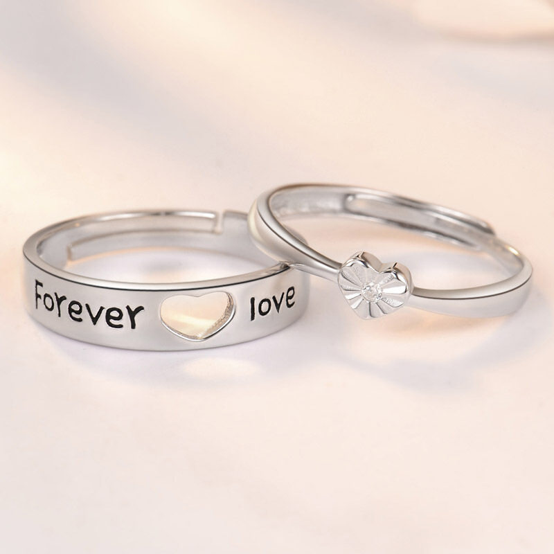 时尚百搭网红同款日韩简约开口表 tsangkai曾家银戒指/指环