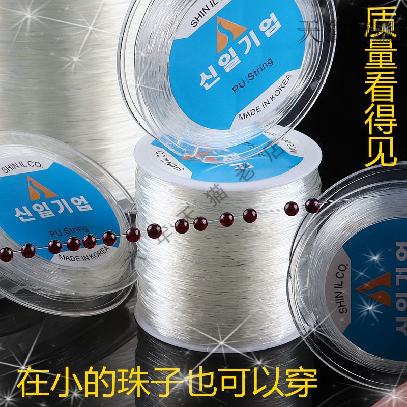 抖音同款tk超细透明水晶佛珠弹力线 tsangkai曾家银佛珠/念珠