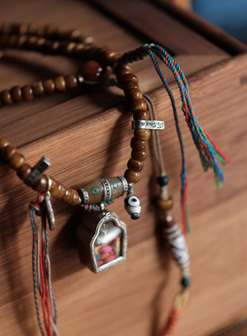 男女通用老骆驼骨文玩手串