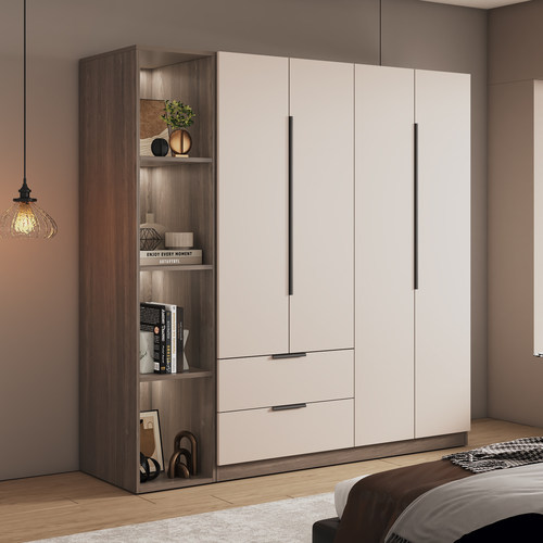 衣柜卧室家用出租房用组装简易储物柜小户型2026新款儿童实木衣橱 - 图3