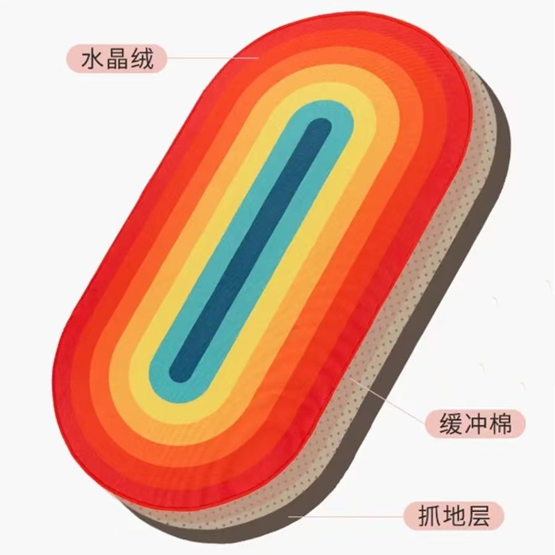 加厚跳绳减震垫运动专业健身室内隔音防滑静音地垫瑜伽垫健腹轮垫