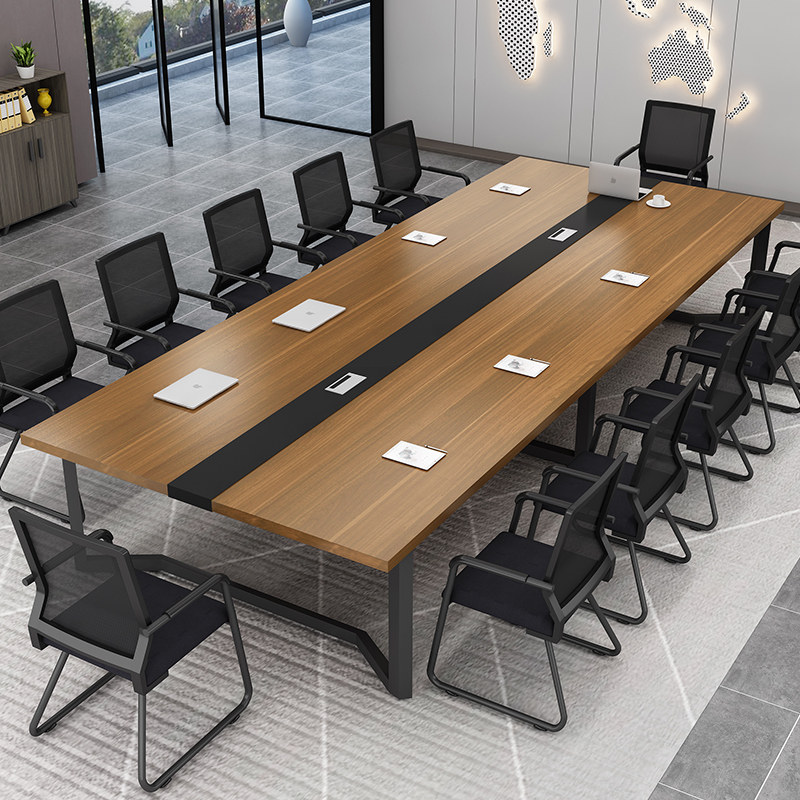 会议桌简约现代办公家具会议室接待桌工作台长桌职员办公桌椅组合