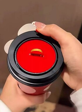 翻转奶茶盖戒指盒仿真奶茶机关首饰盒子情人节仪式感惊喜送女朋友