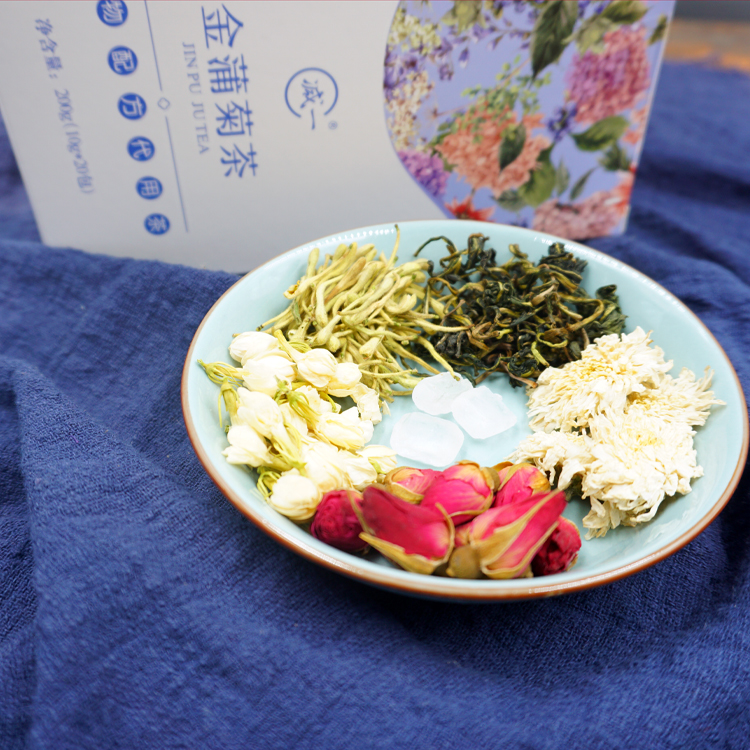 蒲公英茶金银花菊花茶包玫瑰花茶组合茶泡水饮品痘痘茶叶凉茶春季