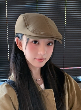 黑色前进帽女2026新款秋冬款