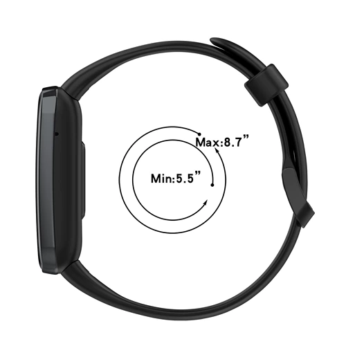 Анонимный человек применяется к браслету Xiaomi 7pro.