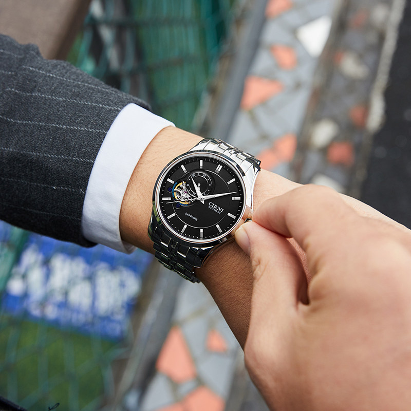 西亚尼全自动男士新款2019机械表 西亚尼国产腕表