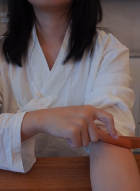 木山白 纯紫铜专用光滑刮痧按摩板脸面部美容刮眼部额头刮脸板