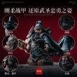 琢匠关羽摆件三国金属人仔模型解压手把件桌面关公兵人铜玩具手办