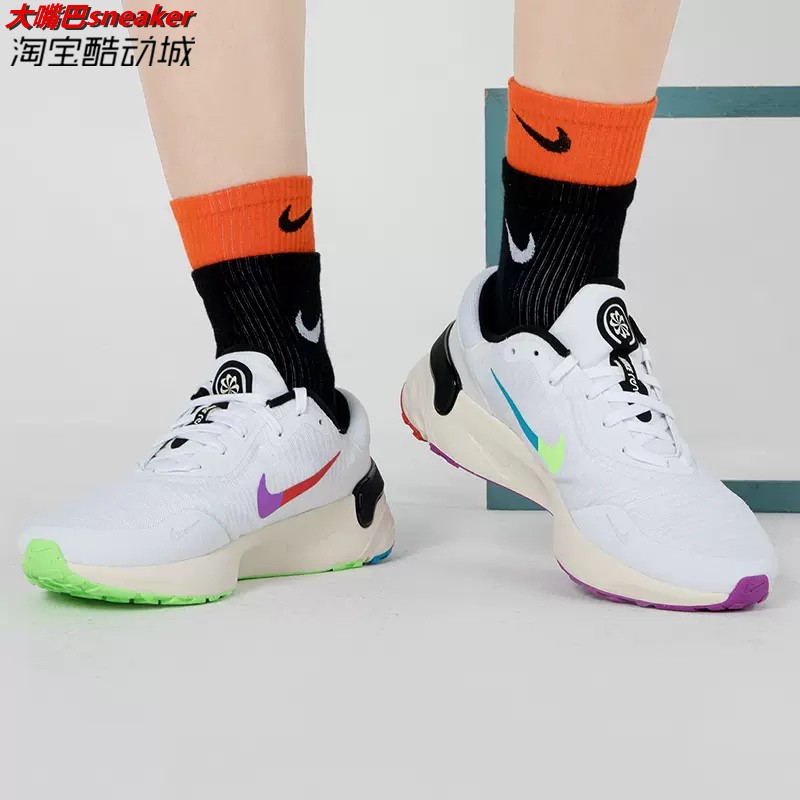 耐克Nike Renew Run 4 男子低帮运动防滑减震跑步鞋 FJ1048-100 - 图0