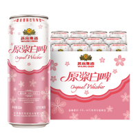 燕京原浆白啤桃花版500ml*12听