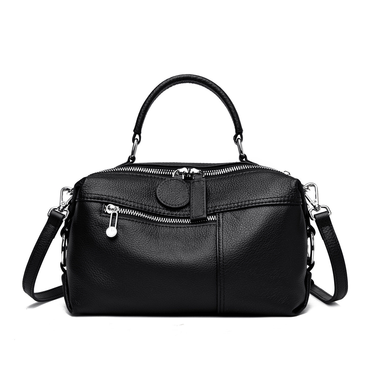 2026新款时尚百搭单肩手提包女士真皮枕头包简约通勤斜跨包小包包,淘宝优惠券,粉丝福利购,淘宝优惠卷