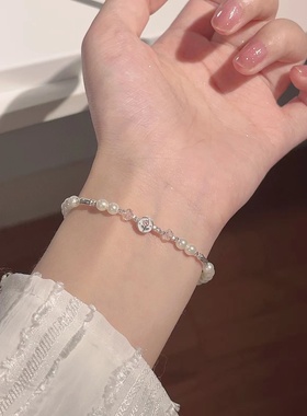 楚噢CHUO纯银S925郁金香珍珠手链