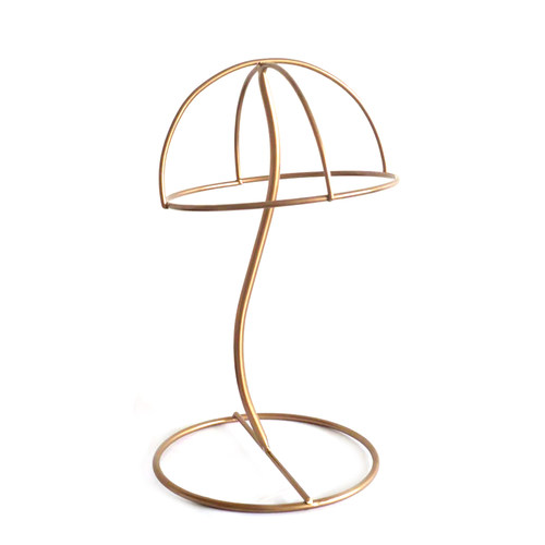 铁艺帽托帽架挂展示架落地式立体定型内撑头盔安全铁架升降方管架 - 图3