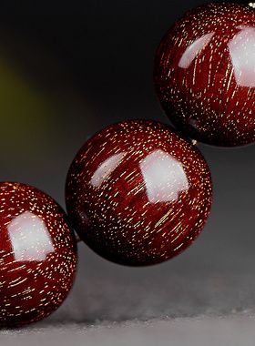 星玺孤品爆满小叶紫檀手串18mm