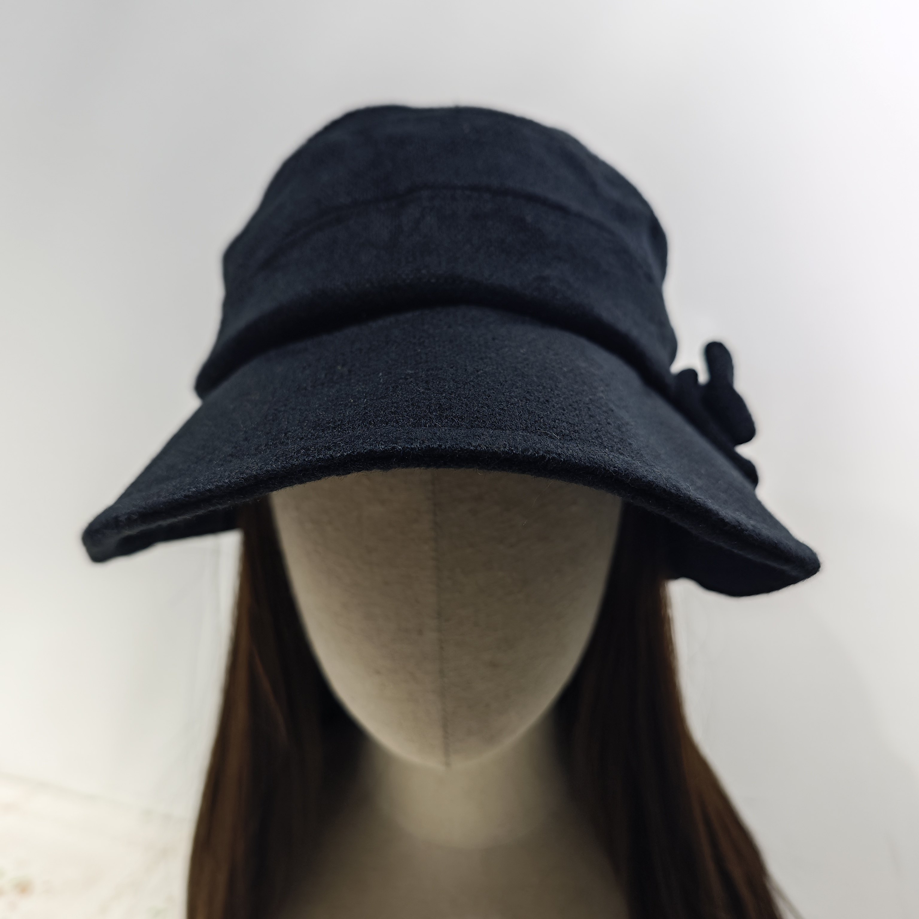 日单 侧边蝴蝶结装饰女士秋冬防寒帽防晒帽 小码54-56,淘宝优惠券,粉丝福利购,淘宝优惠卷