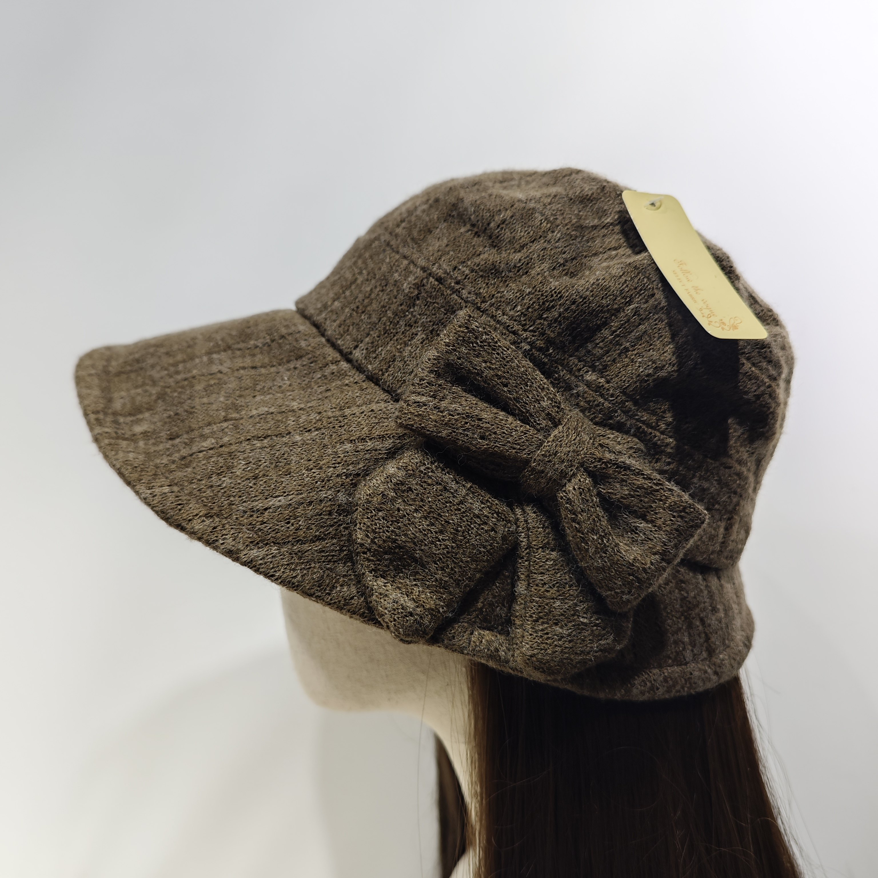 日单 侧边蝴蝶结装饰女士秋冬防寒帽防晒帽 小码54-56,淘宝优惠券,粉丝福利购,淘宝优惠卷