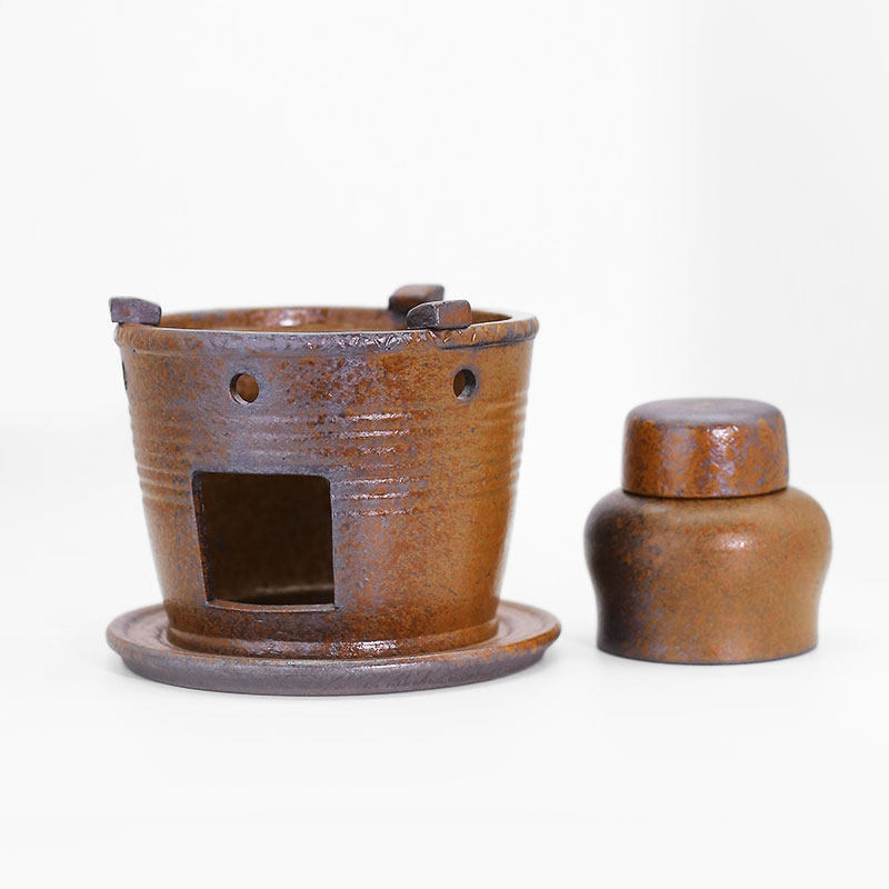 冬天围炉煮茶复古紫砂大圆底炉酒精炉烧水明火炉子户外煮茶炉套装,淘宝优惠券,粉丝福利购,淘宝优惠卷
